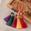 5 Cái / lốc Nhỏ Trung Quốc Tua Rua Điện Thoại Di Động Ốp Treo Tai Trang Trí Đĩa U Treo Mảnh Đánh Dấu Trang Nhỏ Treo Tai Màu Đỏ Gói Lời Mời Suizi