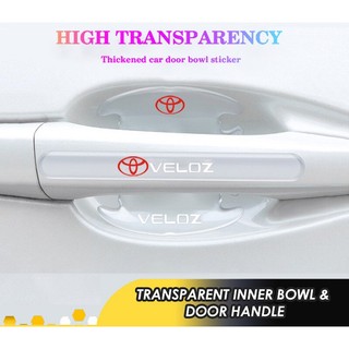 Miếng Dán Bảo Vệ Tay Nắm Cửa Trong Suốt Chống Trầy Xước Cho Xe Hơi Toyota Veloz