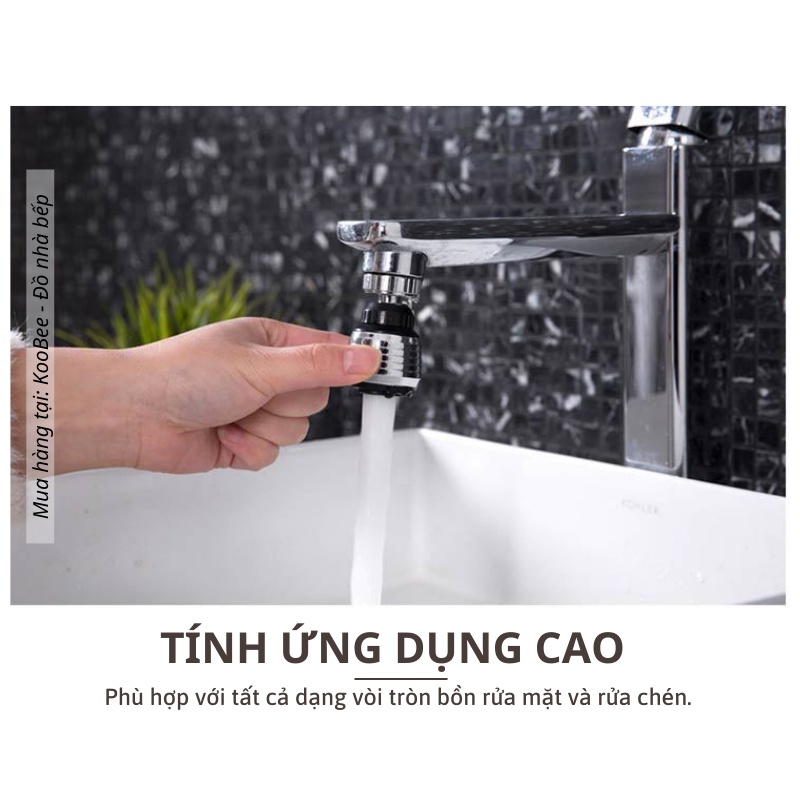 Đầu Vòi Rửa Bát 1 Chế Độ Phun KOOBEE – Xoay Linh Hoạt 360 Độ, Lọc Cặn, Tiện Dụng (CSNC31)