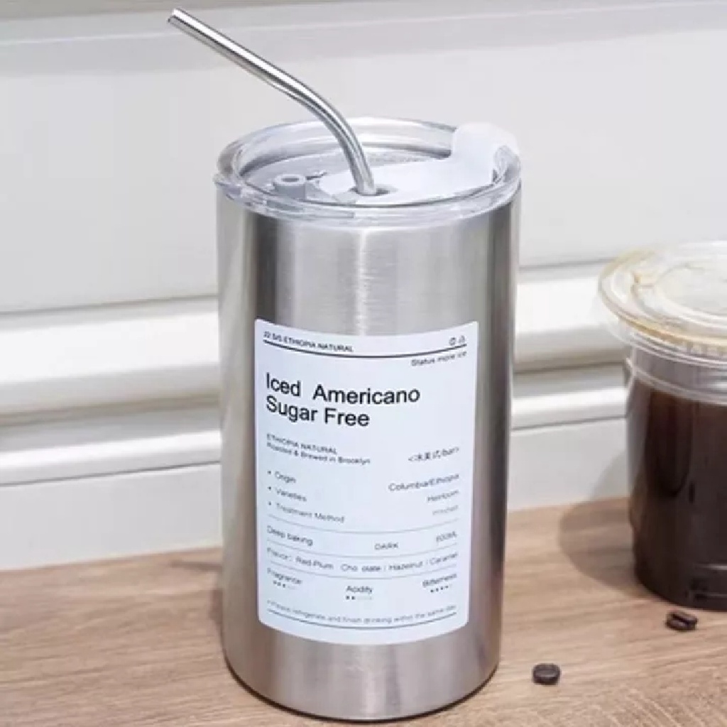 [Tặng đế lót ly] Ly giữ nhiệt Iced Americano inox 304 cao cấp không rỉ ...