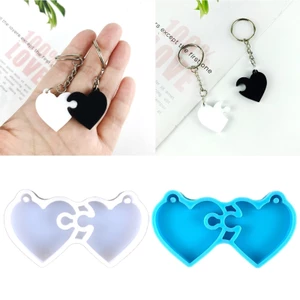 Mya Heart Khuôn Nhựa Silicon Cho Móc Khóa Trang Sức Làm DIY Mặt Dây Chuyền Khuôn Quyến Rũ