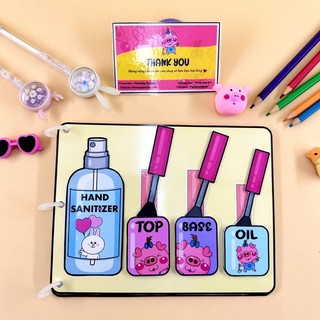 Sổ làm Nail búp bê giấy 2