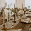 YUJINI Table Runner Trang trí nội thất Tiệc cưới Tiệc sinh nhật Bán lớp gạc Bàn vải