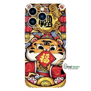 Tấm dán Skin Mặt Sau Thần Tài M011 FULL VIỀN 14 pro max , 13 pro max , 12 pro max , 11 pro max , xs max - FukiShop