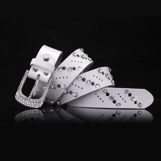 Vipdeal1 Y2k Dây Đeo Sang Trọng Kim Cương Giả Thắt Lưng Nóng Bé Gái Pha Lê Đính Thắt Lưng Bò Cô Gái
