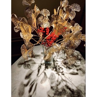 DECOR - 10 mẫu Cành lá nhũ vàng, đào đông, thẻ treo, quạt tròn giấy trang trí Tết 🌻🐻