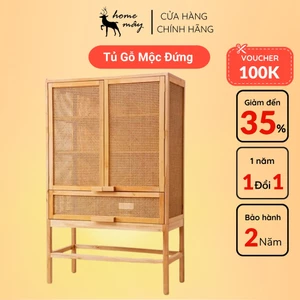 Tủ Mây Tre Đan Cao Cấp HOME MÂY - Trang Trí Phòng Ngủ, Khách Sạn, Homestay Phong Cách Vintage
