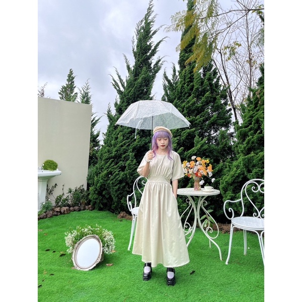 Boram Dress - Đầm dáng dài tay lỡ vintage - Remmus.vn
