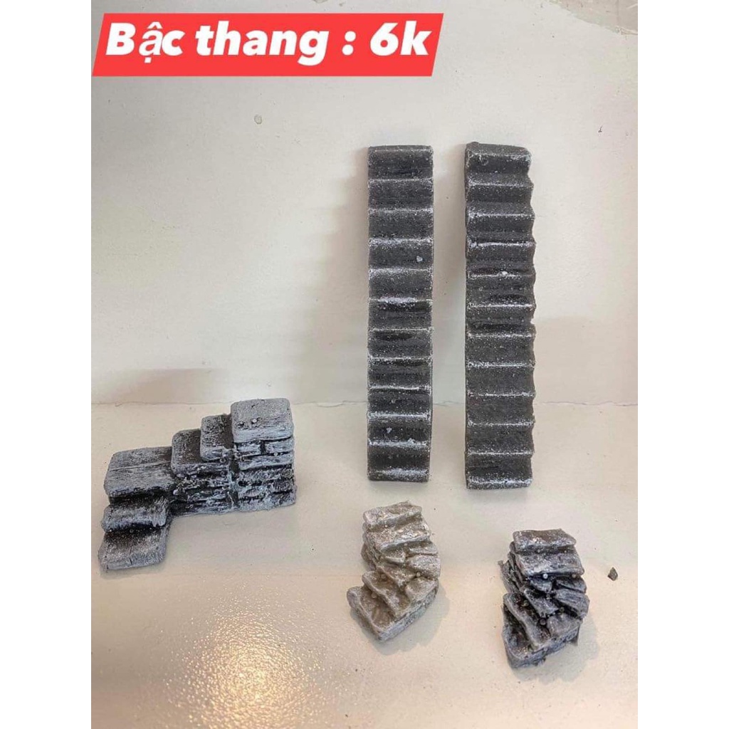 Bậc thang dài trang trí tiểu cảnh, non bộ, bán cạn