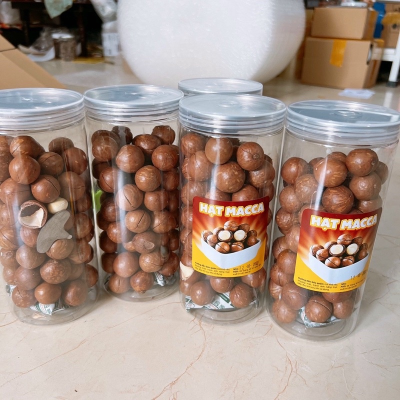 Macca Úc Hàng ngon nhân trắng cao cấp hộp 500gr tặng kèm khui