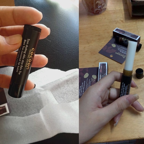 Son Dưỡng Môi Dầu Dừa Bến Tre Cocoon Ben Tre Coconut Lip Balm 5g - son dưỡng mềm môi nứt nẻ | BigBuy360 - bigbuy360.vn