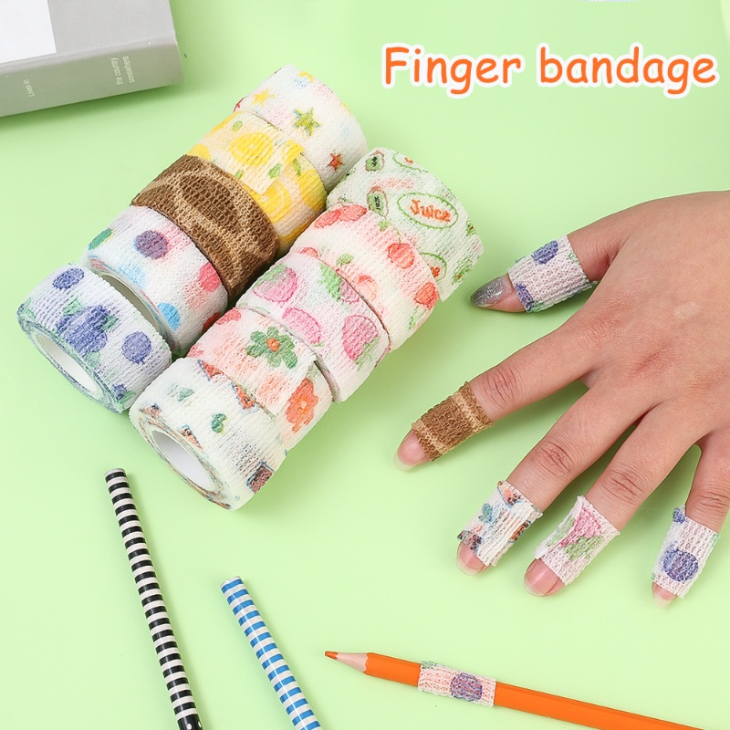 1 Cuộn Băng Quấn Ngón Tay Co Giãn Tự Dính Nhiều Màu Sắc 4.5m