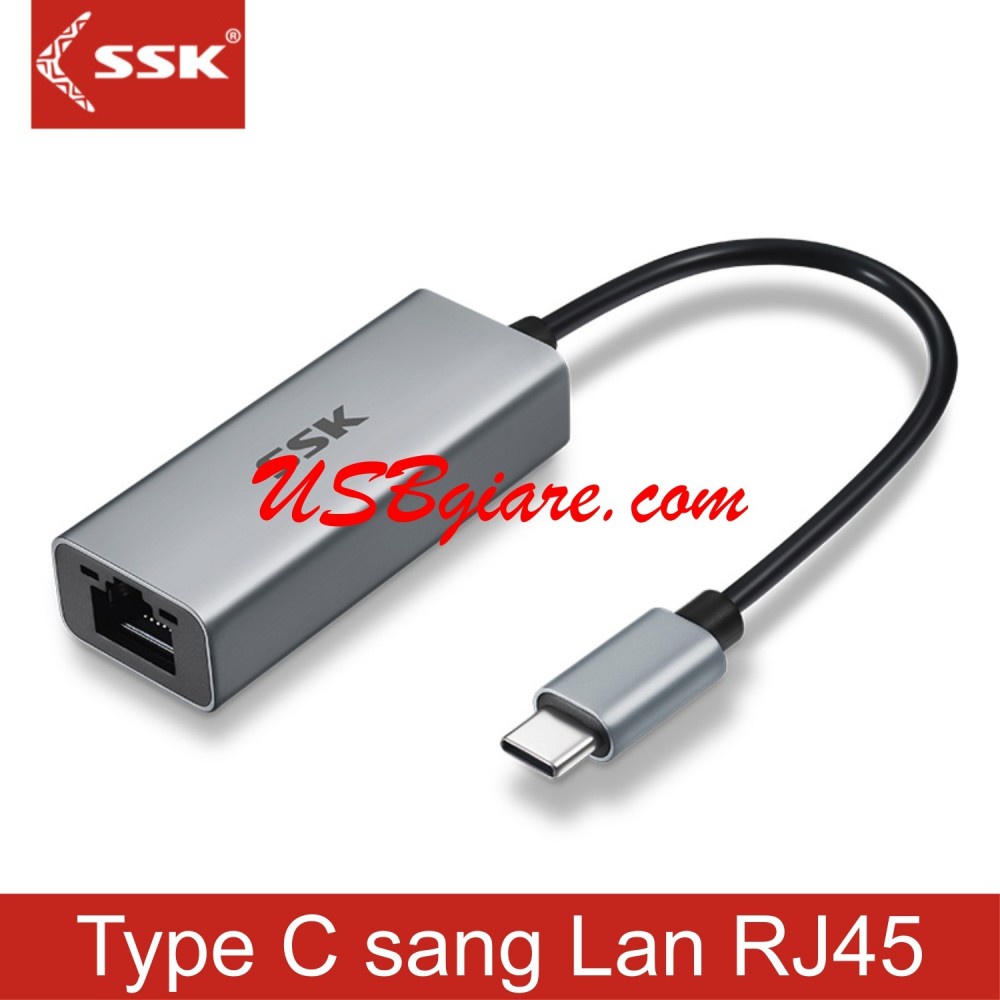 CÁP TYPE C SANG RJ45 ETHERNET ADAPTER SSK SCR003 | Shopee Việt Nam