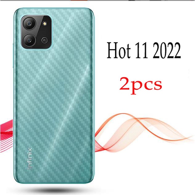 2 Chiếc Dành Cho Infinix Zero 5G 2023 / Hot 11 2022 11 Chơi 12 Chơi / Infinix Note 12 G96 12 pro 5G 4G / Zero 20 5G Zero 5G / Smart 6 plus Smart 5 Phim Bảo Vệ Mặt Sau Bằng Sợi Carbon