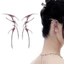 Yoo Gothic Cổ Tích Tai Vòng Đeo Bông Tai Nữ Punk Rock Giả Xuyên Màu Bạc Kẹp Trên Bông Tai Trang Sức Thời Trang