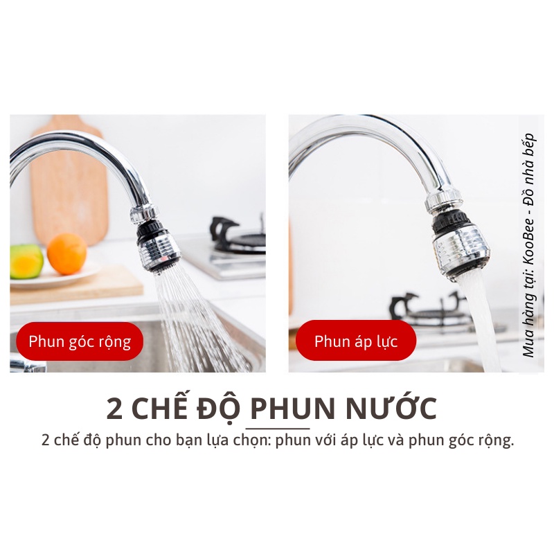 Đầu Vòi Rửa Bát 1 Chế Độ Phun KOOBEE – Xoay Linh Hoạt 360 Độ, Lọc Cặn, Tiện Dụng (CSNC31)