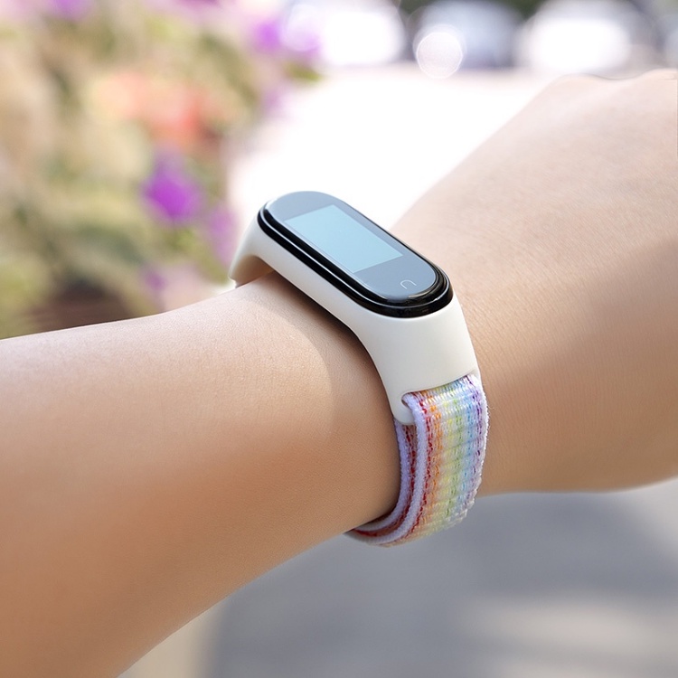 Dây đeo nylon thay thế cho Xiaomi Mi Band 10/9/8/7/6/5/4/3, dây thể thao, vòng đeo tay