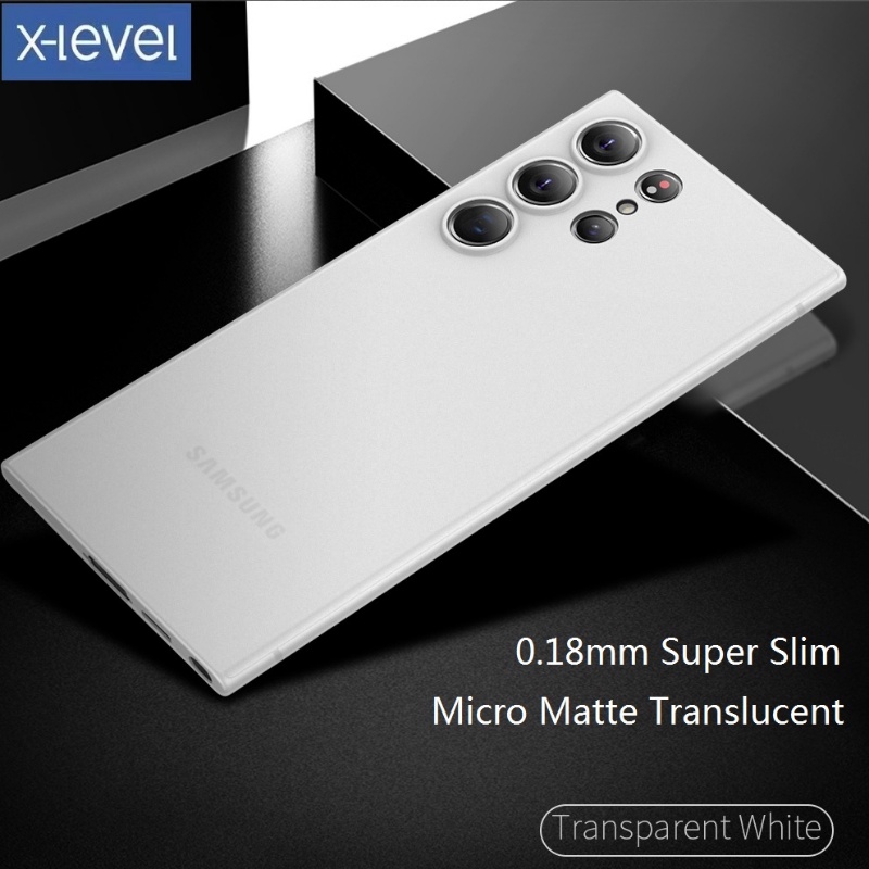 X-Level Siêu Mỏng/Mờ Trong Suốt cho Samsung Galaxy S26/S25/S24 Ultra, S24+, S23 Ultra/S23+