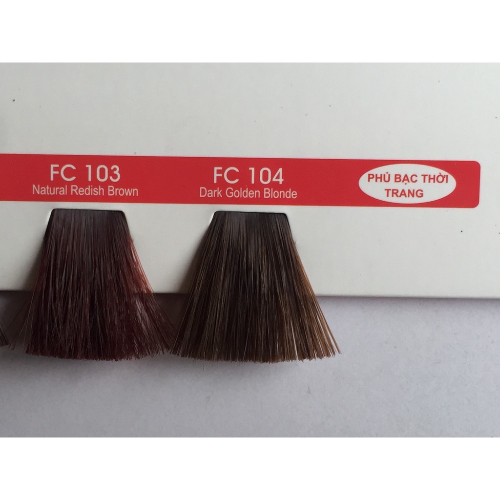 Nhuộm tóc - Finetta - Hair Color Cream Collagen - Mã Màu Phủ Bạc Thời Trang FC (100ml) (Cần mua thêm trợ nhuộm)