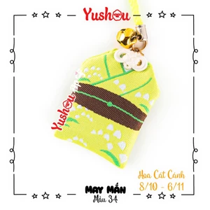 Túi Phước Yushou May Mắn Hoa Cát Cánh - Kiểu Omamori Nhật, Có sẵn, Quà tặng ý nghĩa.
