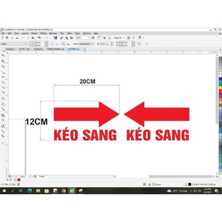 chữ kéo sang dán cửa
