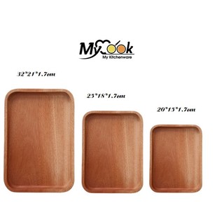 Dĩa gỗ khay gỗ chữ nhật đựng trái cây,  điểm tâm, decor chụp ảnh MyCook