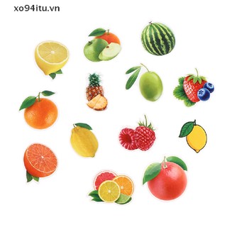 Set 50 Sticker Dán Trang Trí Tủ Lạnh Hình Trái Cây Xinh Xắn