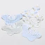 Set 5 Yếm Ăn Cotton Chống Nước In Họa Tiết Hoa Xinh Xắn Dành Cho Các Bé