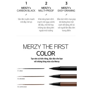 Bút Kẻ Mắt Merzy Another Me The First Pen Eyeliner Sắc Nét Đầu Mảnh Không Lem Nhập Khẩu Chính Hãng