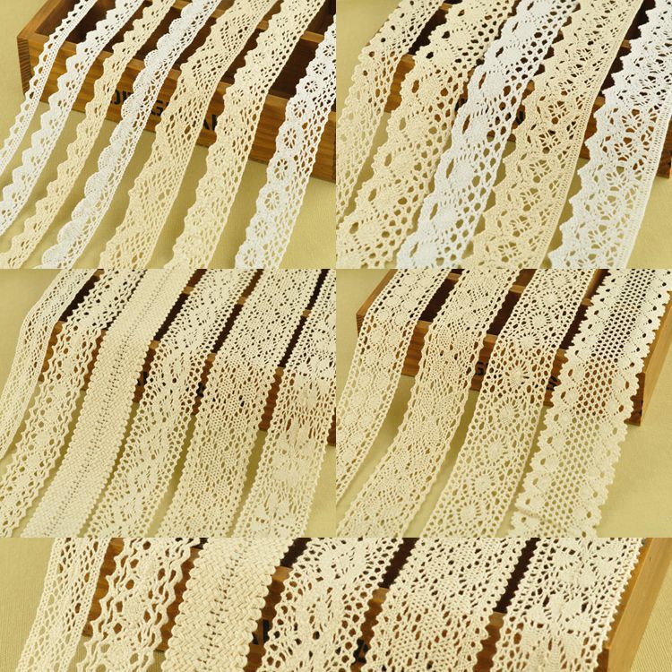 (Giá bán theo mét)100 mẫu mã Ren vải,ren cotton vintage phụ kiện bờm tóc phụ liệu may mặc Link 1/5