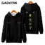 SY3 Anime Tokyo Revengers Áo Dài Tay Top Zip-up Unisex Áo Khoác Ngoài Thời Trang Plus Kích Thước YS3