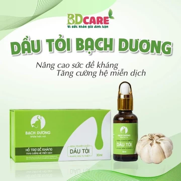 DẦU TỎI BẠCH DƯƠNG : HỖ TRỢ ĐỀ KHÁNG, TĂNG CƯỜNG HỆ MIỄN DỊCH