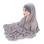 Jifang Khăn Choàng Cổ Chiffon Màu Trơn Kiểu Chéo WJ927