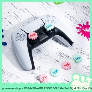 [Sẵn VN - Hỏa Tốc] PS5/NSPro/Oled/V1/V2/Lite Set 4 Bọc Analog Dành Cho Joycon Nintendo Switch / Tay Cầm Mẫu Splatoon 3