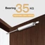 DELMER Door Closer Khí nén thủy lực tự động Hợp kim nhôm im lặng có thể điều chỉnh 90 độ trong vòng chặn cửa đơn giản