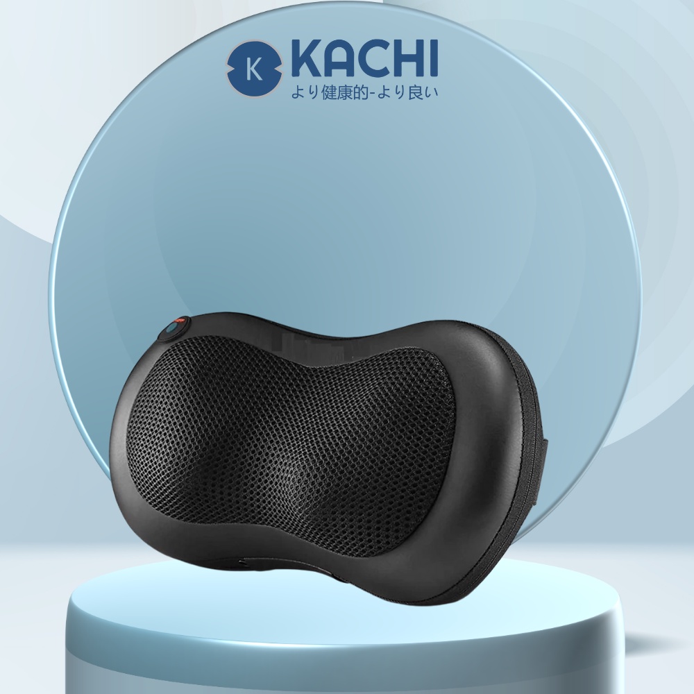 Gối massage không dây Kachi dòng cao cấp MK343 pin 2000mAh nhiệt hồng ngoại tăng lưu thông tuần hoàn máu