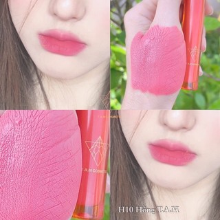 Hồng phấn Hồng T.A.M 상류층H10 son cho môi baby siêu lì tint velvel 12H