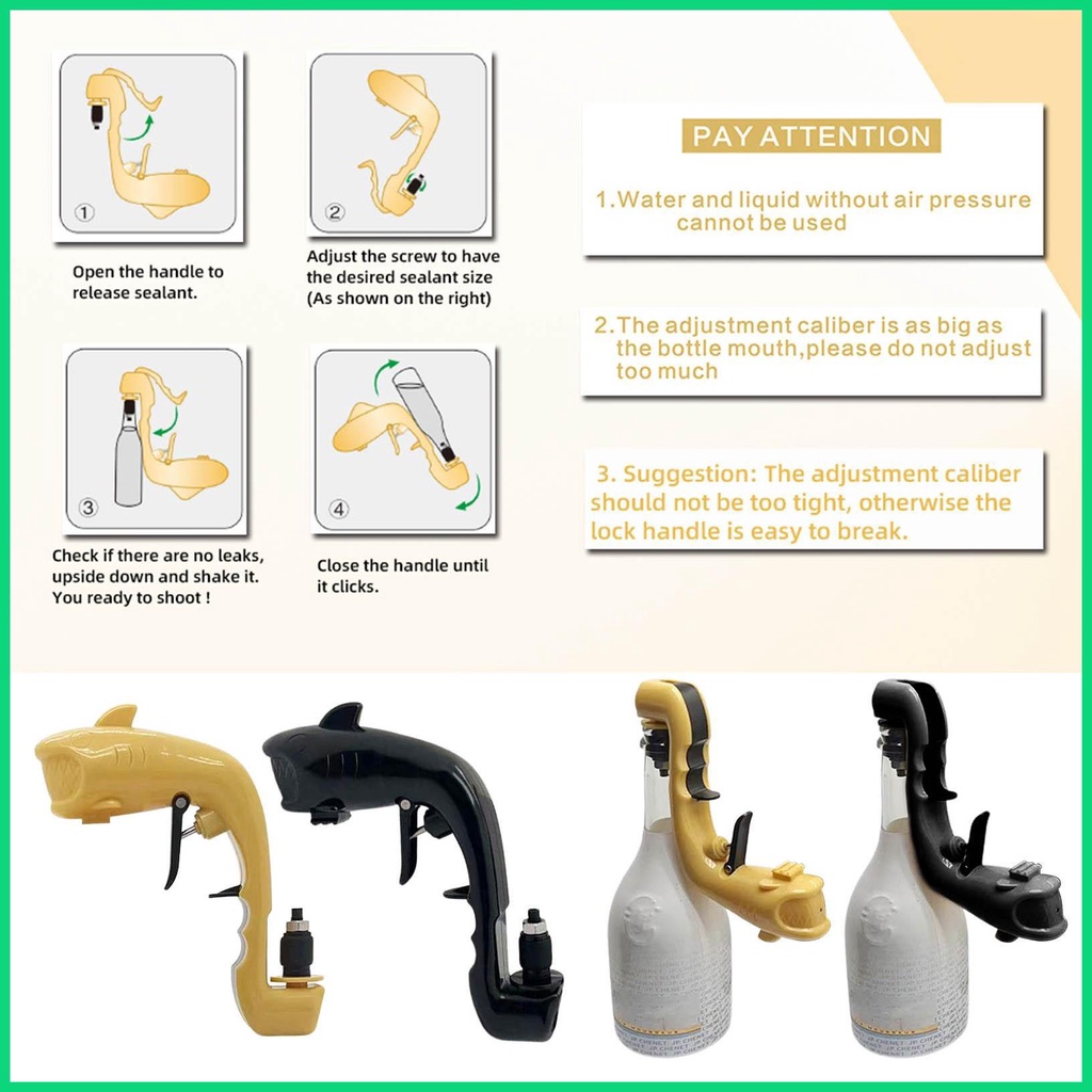 Súng Bắn Bia / Rượu Champagne Thiết Kế Điều Chỉnh Được Tiện Lợi