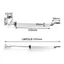 DELMER Door Closer Khí nén thủy lực tự động Hợp kim nhôm im lặng có thể điều chỉnh 90 độ trong vòng chặn cửa đơn giản