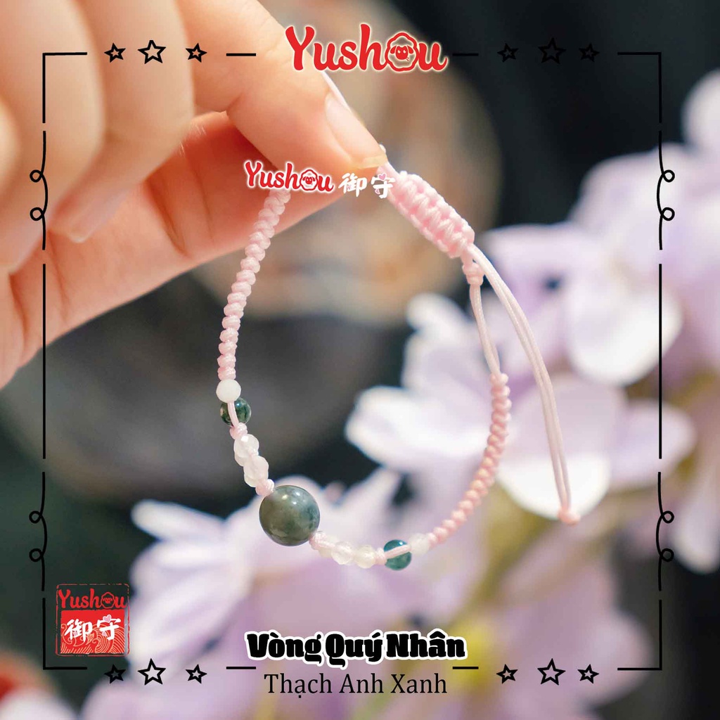 Vòng Quý Nhân - Thạch Anh Xanh, Có sẵn, Quà tặng ý nghĩa.