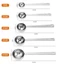 NORDICLIFE Muỗng Cà Phê Bột Sữa Trộn Thìa Bột Inox