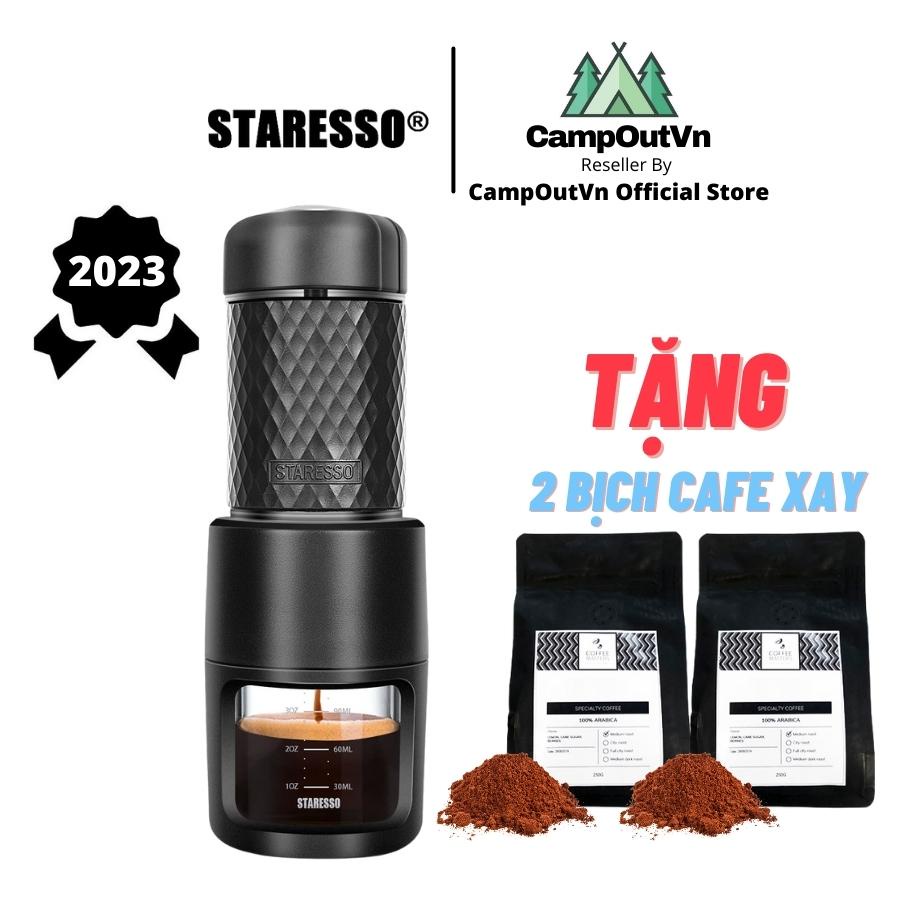 Máy pha cà phê Staresso campoutvn Basic 2022 du lịch cắm trại máy pha cafe cầm tay A440