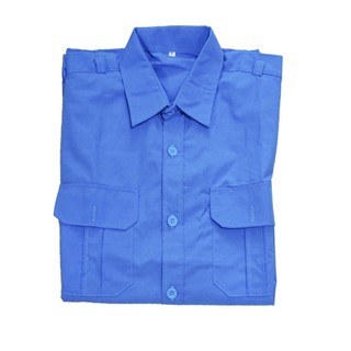 Áo Bảo vệ - BHLĐ tay ngắn-xanh dương giá rẻ
