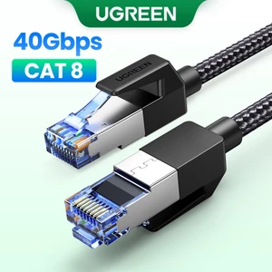 Cáp Ethernet UGREEN CAT8 40Gbps 2000 MHz CAT 8 Mạng Nylon Bện Internet Lan Dây Cho Laptop PS 4 RJ45 Cáp