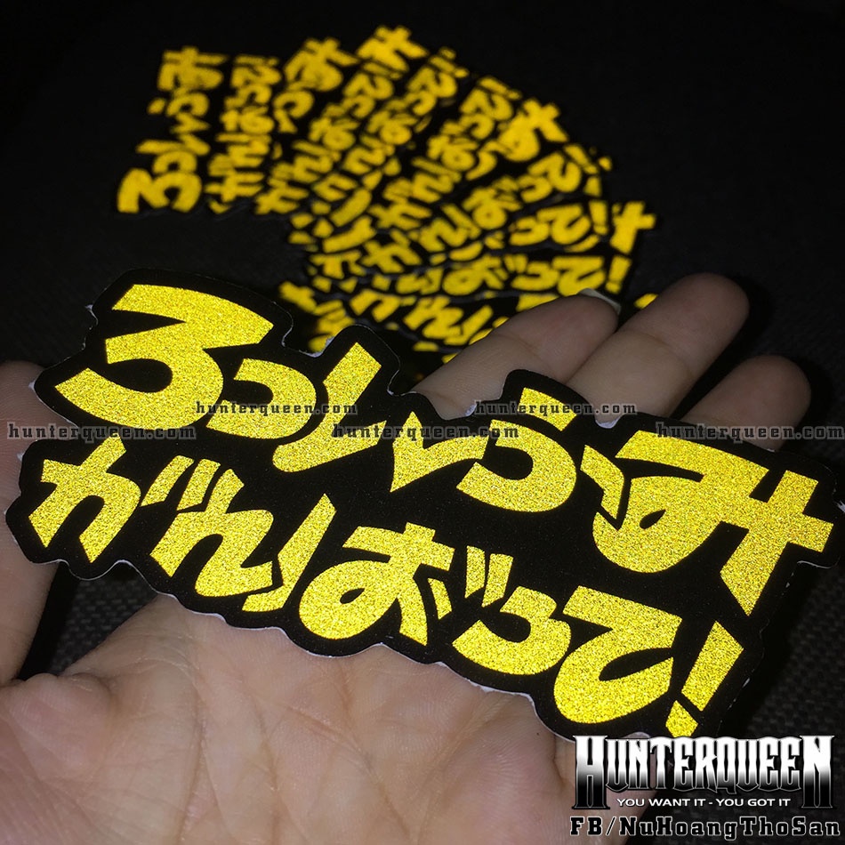 Valentino Rossi Japanese sticker [12x5cm]. Hình dán Rossifumi phản ...