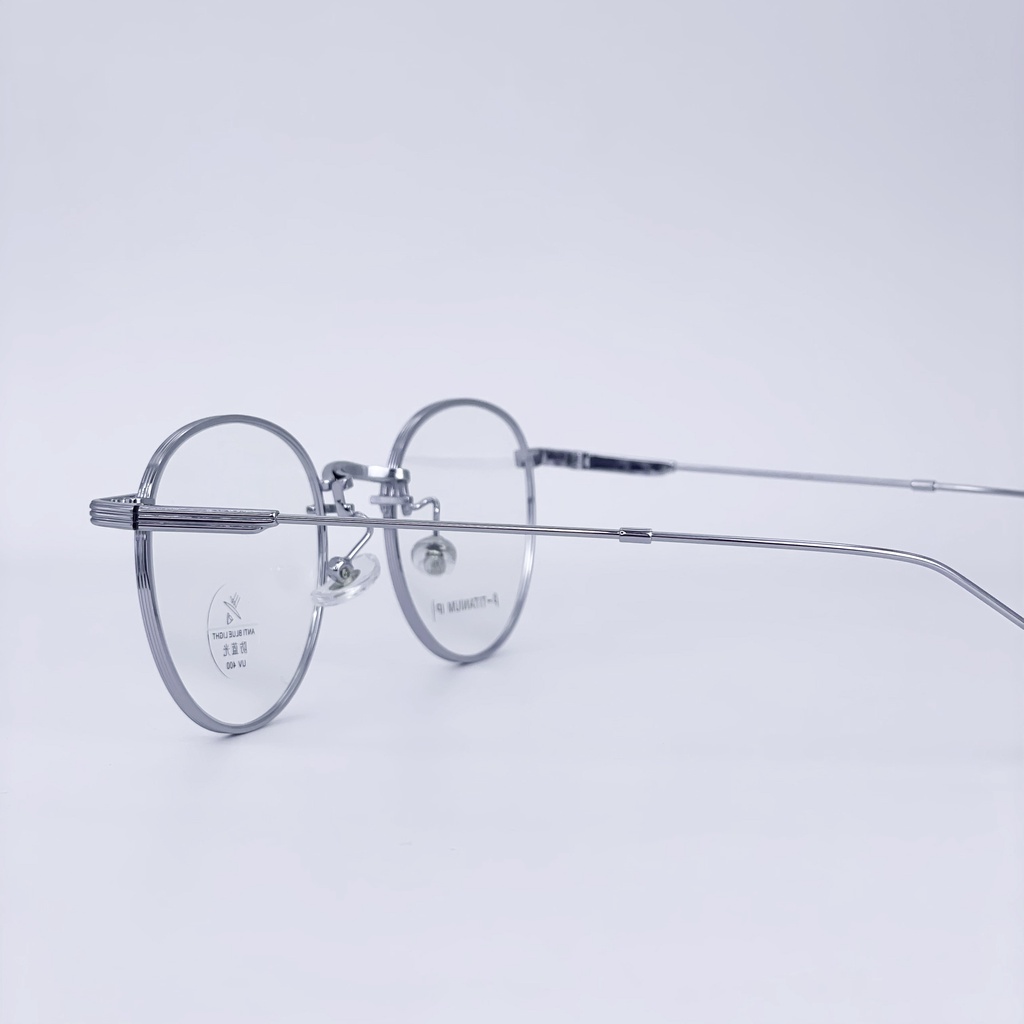 Gọng kính cận nam nữ LemonEyewear gọng titan cao cấp kiểu dáng mắt tròn LE22010