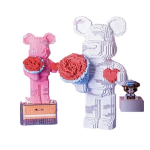 Đồ chơi xếp hình Gấu Bearbrick lắp ráp mô hình cỡ lớn size35cm và 55cm bearbrick dành tặng người yêu