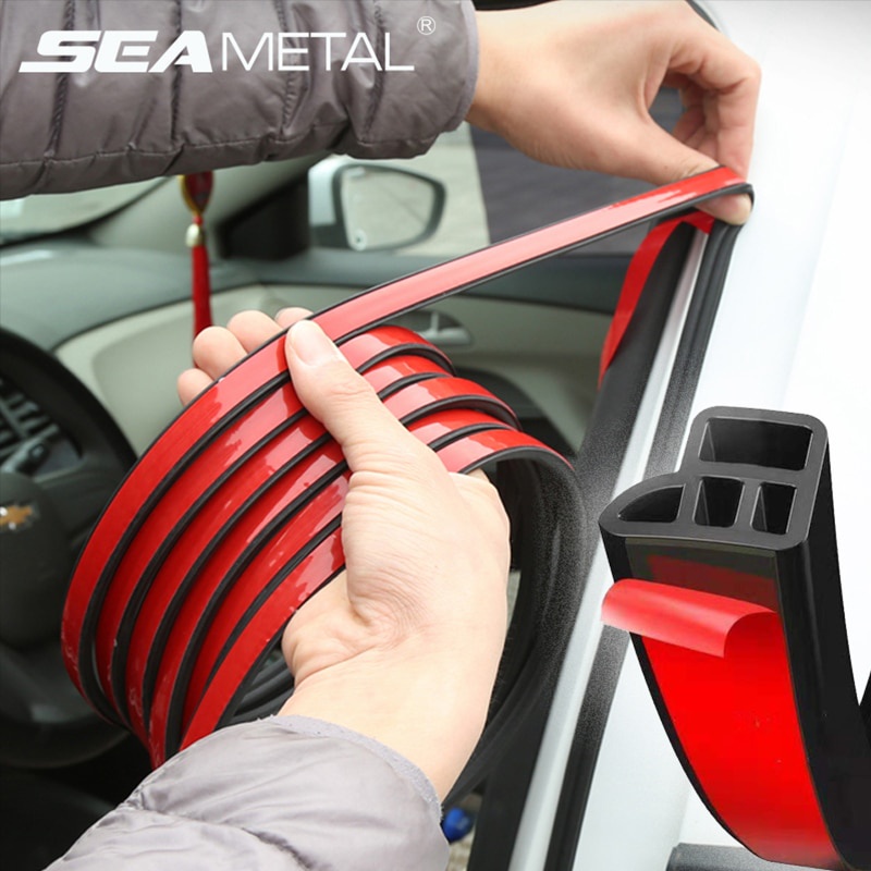 Dải cao su dán cửa xe hơi SEAMETAL hai lớp cách âm chống nước chống bụi hình chữ L