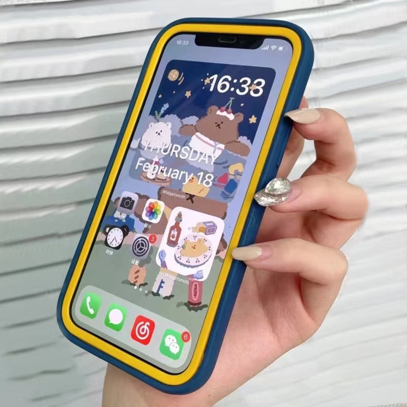 Ốp Điện Thoại TPU Silicon Mềm Chống Sốc Màu Trơn Cho iPhone 16 15 14 13 ...