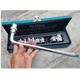ĐỒ NGHỀ TOTAL Bộ 10 đầu tuýp 1/2 inch THTL121101 <HÀNG CHÍNH HÃNG>